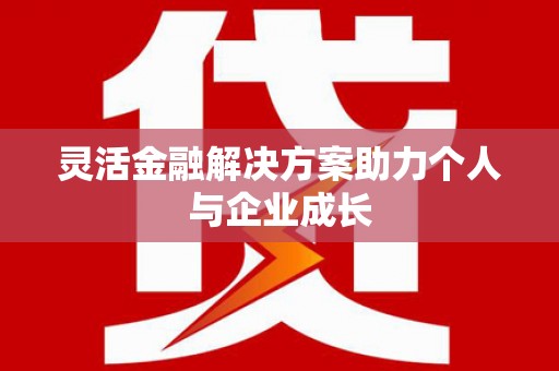 望城灵活金融解决方案助力个人与企业成长