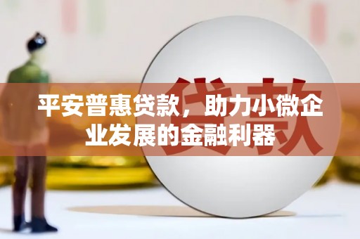威宁平安普惠贷款，助力小微企业发展的金融利器