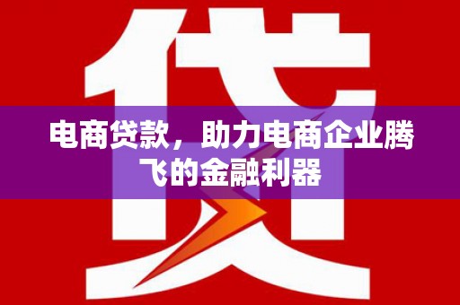 东西湖电商贷款，助力电商企业腾飞的金融利器