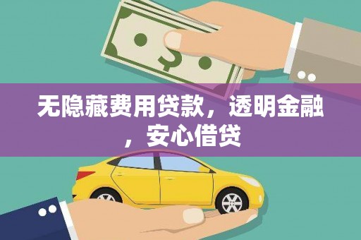 东营无隐藏费用贷款，透明金融，安心借贷