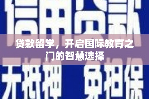 雨山贷款留学，开启国际教育之门的智慧选择