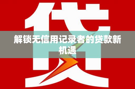 平舆解锁无信用记录者的贷款新机遇