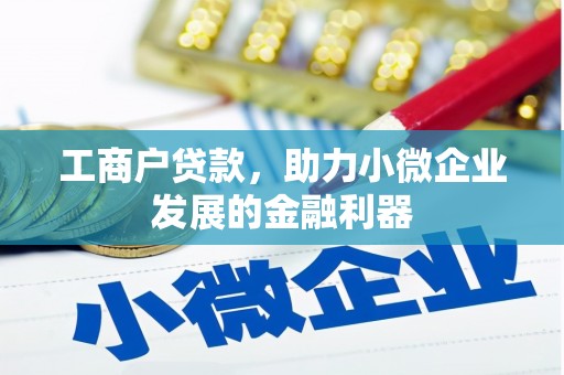 兴庆工商户贷款，助力小微企业发展的金融利器