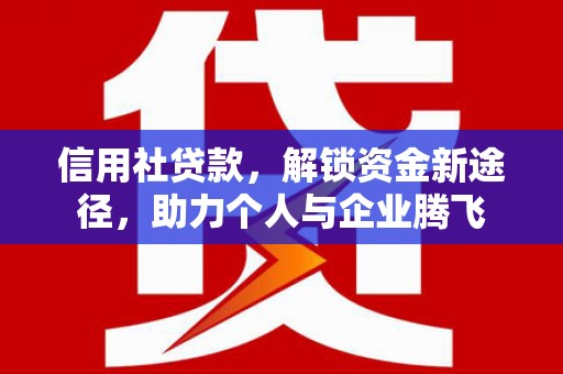 奎文信用社贷款，解锁资金新途径，助力个人与企业腾飞
