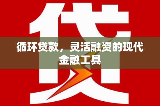 廉江循环贷款，灵活融资的现代金融工具