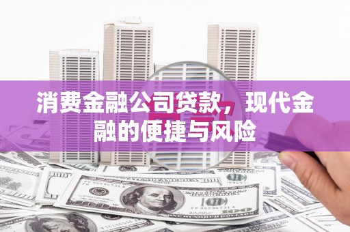 新界消费金融公司贷款，现代金融的便捷与风险